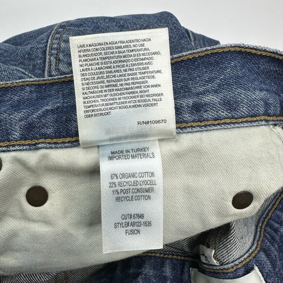 AGOLDE Women Blue Fusion Baggy Wide-Leg Hi-Rise Designer Luxury Jean W31-38/L32 - Picture 8 of 14